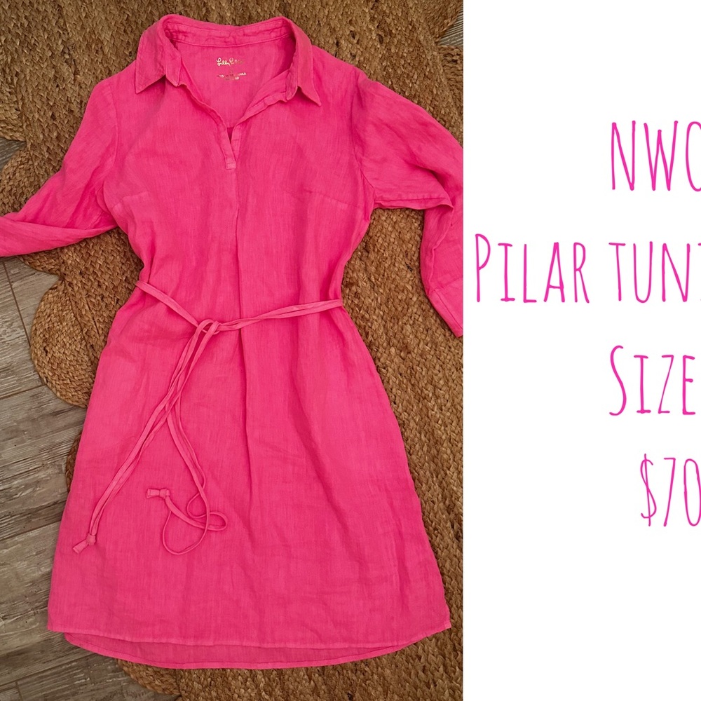 NWOT Pilar Linen Tunic Dress size S